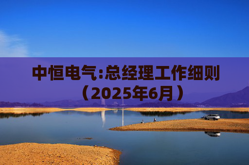 中恒电气:总经理工作细则（2025年6月）