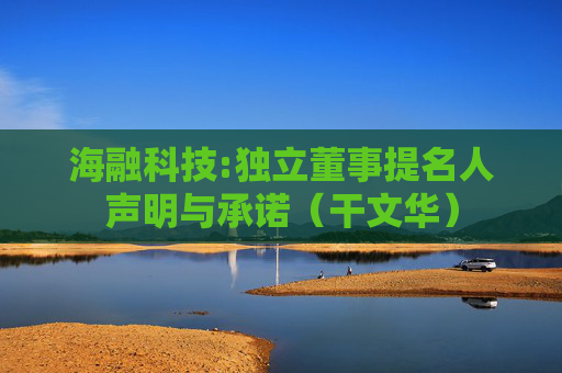 海融科技:独立董事提名人声明与承诺（干文华）
