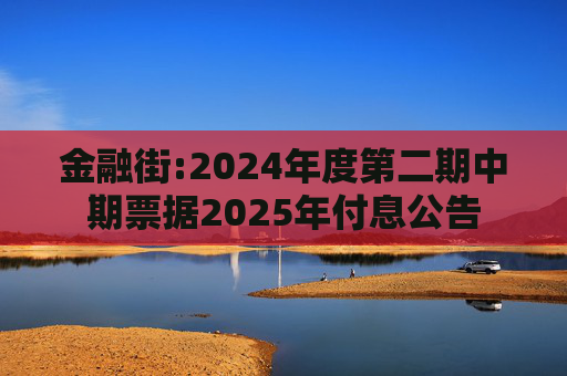 金融街:2024年度第二期中期票据2025年付息公告