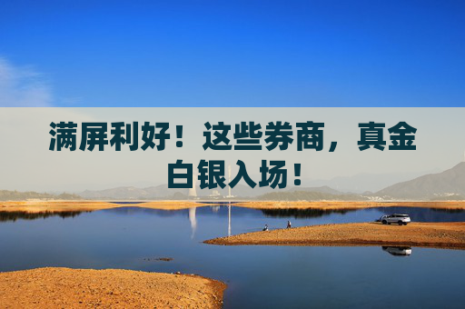 满屏利好！这些券商，真金白银入场！