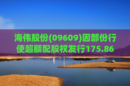 海伟股份(09609)因部份行使超额配股权发行175.86万股