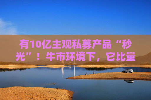 有10亿主观私募产品“秒光”!牛市环境下,它比量化更能赚?