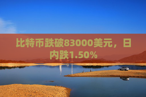 比特币跌破83000美元，日内跌1.50%