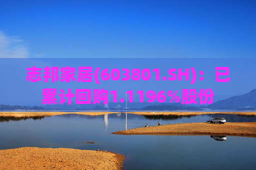 志邦家居(603801.SH)：已累计回购1.1196%股份