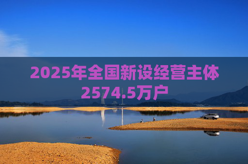 2025年全国新设经营主体2574.5万户