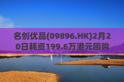 名创优品(09896.HK)2月20日耗资199.6万港元回购5.26万股