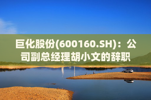 巨化股份(600160.SH):公司副总经理胡小文的辞职