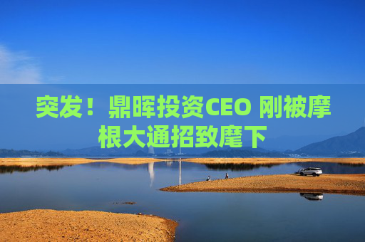 突发！鼎晖投资CEO 刚被摩根大通招致麾下