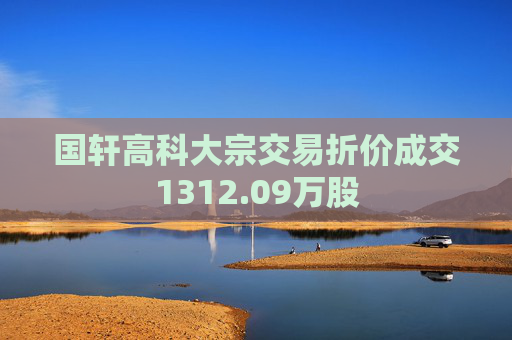 国轩高科大宗交易折价成交1312.09万股  第1张
