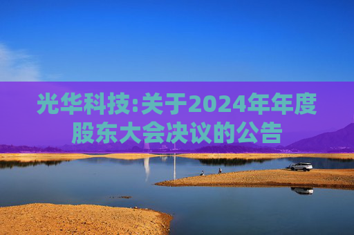 光华科技:关于2024年年度股东大会决议的公告