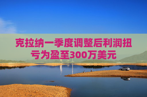 克拉纳一季度调整后利润扭亏为盈至300万美元