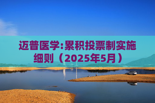 迈普医学:累积投票制实施细则(2025年5月)