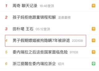 上热搜！一银行员工嫖娼被拘，却隐瞒7年