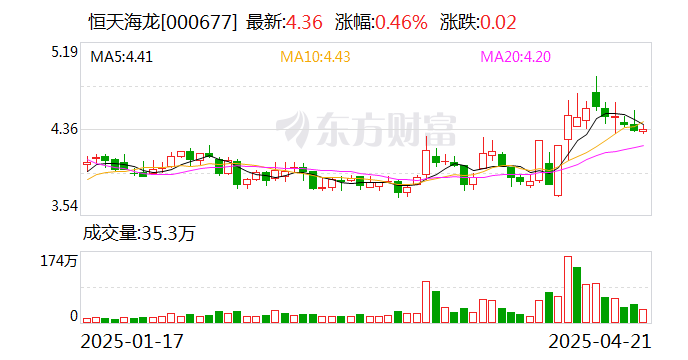 恒天海龙：目前公司暂不具备分红条件  第1张