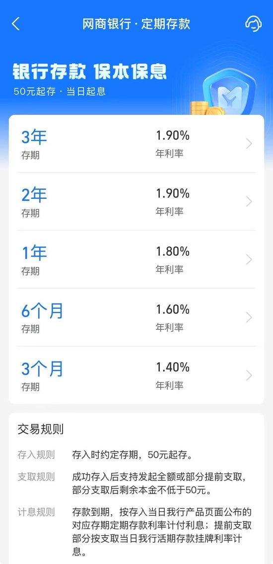 多家民营银行跟进存款降息,产品利率跌至“1”字头看齐主流,行业分化仍在加剧 第3张 多家民营银行跟进存款降息,产品利率跌至“1”字头看齐主流,行业分化仍在加剧 第3张