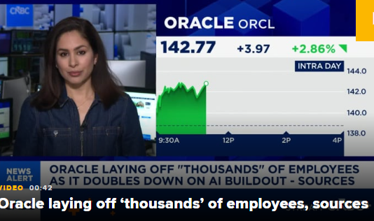 甲骨文持续加码人工智能投入，新一轮裁员数千人  第1张